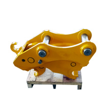 Hydraulic excavator quick release coupler hitch for small